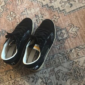 Black Glitter Sneakers